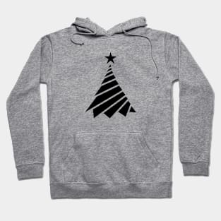 Modern Geometric Christmas Tree Hoodie